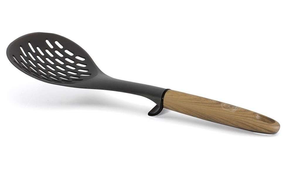 BERLINGER HAUS EBONY MAPLE NON-STICK SKIMMER SPOON (SECOND HAND)(WOOD COLOUR IS LIGHT)