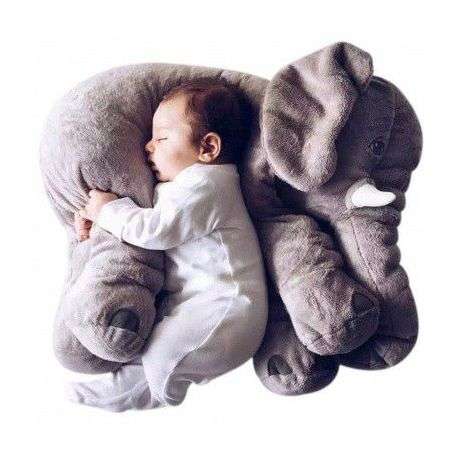 Elephant Baby Pillow - Grey