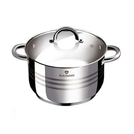Blaumann 26 cm Stainless Steel Gourmet Line Stock Pot Without Lid (Second hand)(No Lid)