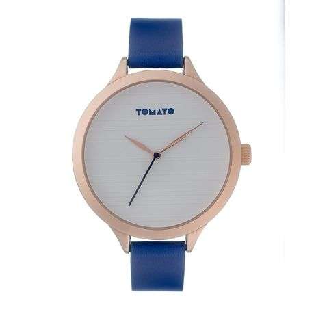 Tomato T75-3158 Tomato Ladies Rose Gold and Navy Strap Timepiece (NEW)