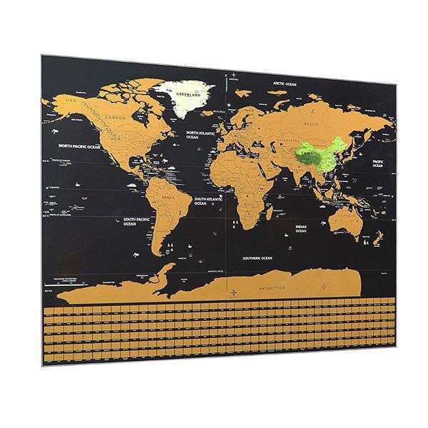 Scratch Off Travel World Map (READ THE DESCRIPTION)