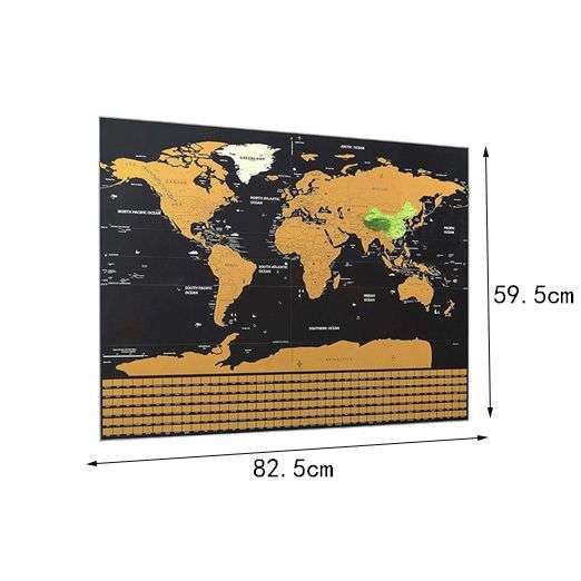 Scratch Off Travel World Map (READ THE DESCRIPTION)