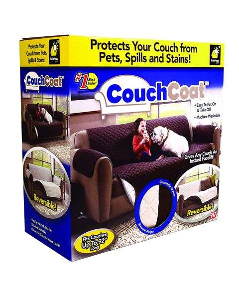 2 Seater Couch Coat Convenient Reversible Sofa Cover (READ THE DESCRIPTION)