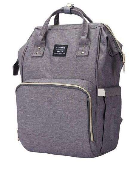 Backpack Baby Diaper Bag - Grey