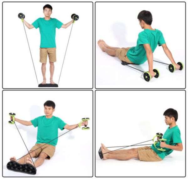 Double-Wheeled Ab Roller - Green