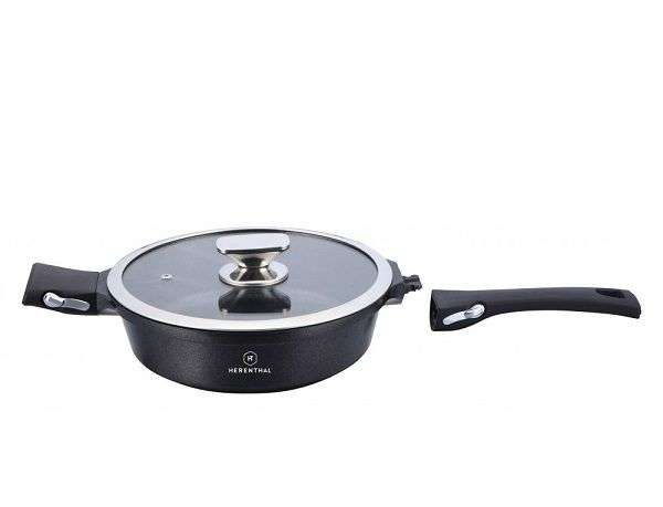 Herenthal 28cm Greblon Non-Stick C3+ Coating Deep Frypan( Display Item)