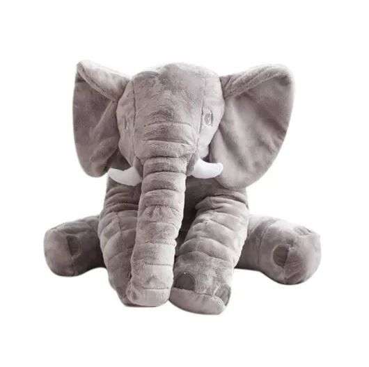 Stuffed Elephant Plush Pillow - Grey (DISPLAY MODEL)