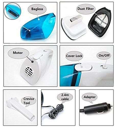 Portable High Power Car Vacuum Cleaner
