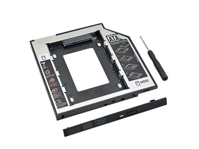 Techme Aluminum Universal SATA 2nd HDD Caddy 9.5mm Hard Drive Enclosure - Open Box