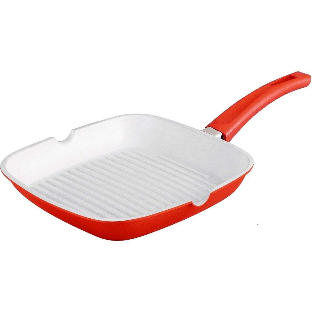 Royalty Line - 25 cm Marble Coating Grill Pan - Maroon (READ DESCRIPTION)