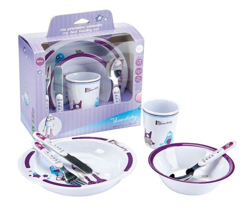 Thermobaby - Gift Box My First Feeding Set - Monster - Open Box