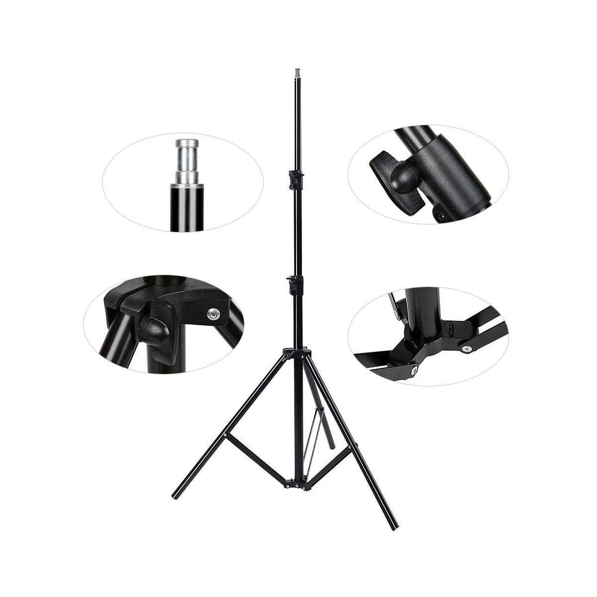 2.1m Tripod Stand for Ring Light | Adjustable Stand for Photography & Video