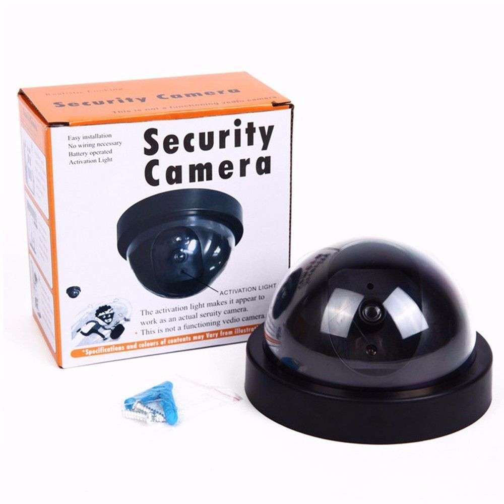 Realistic Looking Round Dummy Camera with Flashing Light (DISPLAY MODEL)