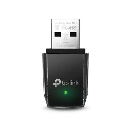 Tp-Link - Archer T3U AC1300 Mini Wireless Dual Band USB Adapter - Tp-Link - Archer T3U AC1300 Min...