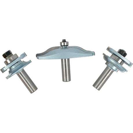 Pro-Tech - Cabinet Door Set Rail & Stile 3Pc 1/2" Shank Wooden Box - Pro-Tech - Cabinet Door Set ...