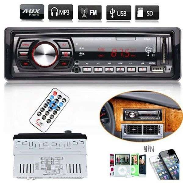 Car Stereo Audio Aux Input FM Receiver SD USB MP3 WMA Radio Player (READ THE DESCRIPTION)