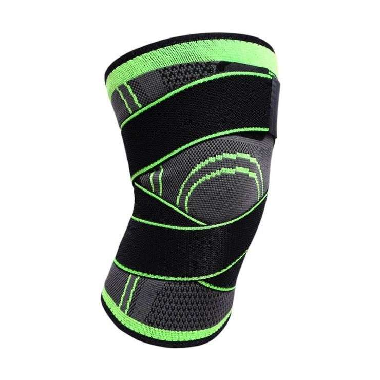 Knee Pad Compression Support Brace - Protective Knee Brace Green