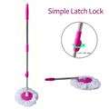 Rotating 360° Magic Spin Mop And Plastic Bucket Set-Purple