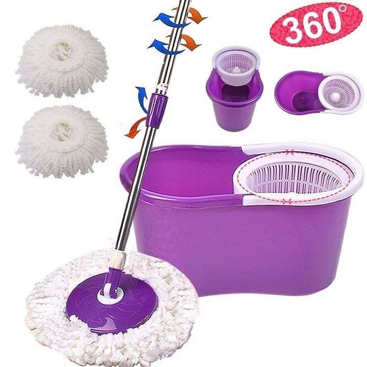 Rotating 360 Spin Mop And Plastic Bucket Set