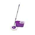 Rotating 360° Magic Spin Mop And Plastic Bucket Set-Purple