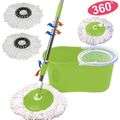 Rotating 360° Magic Spin Mop And Plastic Bucket Set-Purple