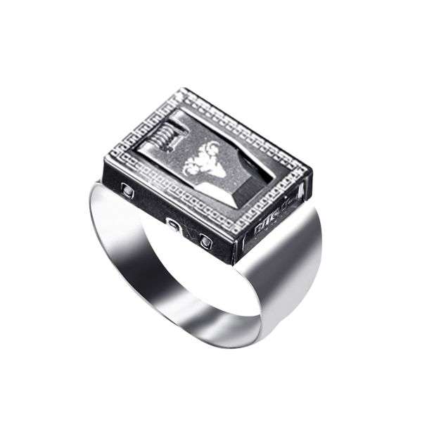 Self Defense Ring with Hidden Blade