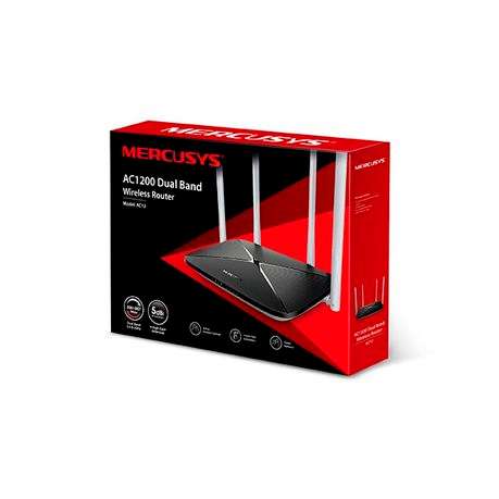 Mercusys - AC12 AC1200 Dual Band Wireless Router - Mercusys - AC12 AC1200 Dual Band Wireless Router