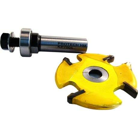 Pro-Tech - 4mm 4 Lip Biscuit Groove Bit 1/2Sh - Pro-Tech - 4mm 4 Lip Biscuit Groove Bit 1/2Sh
