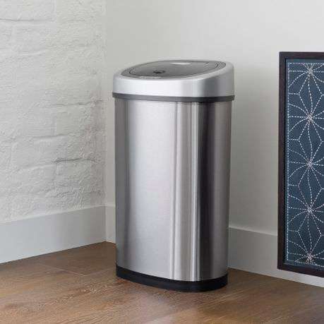 Automatic Motion Sensor Touchless Stainless Steel Dustbin  50L(Untested)