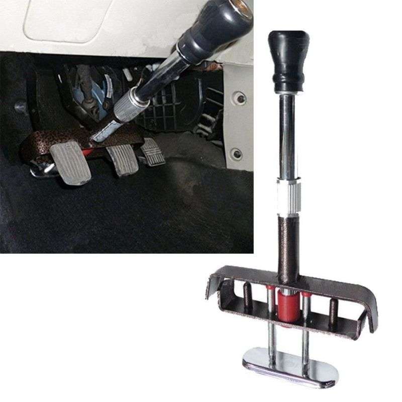 Car Brake Clutch Pedal Anti Theft Adjustable Security Clamp Lock