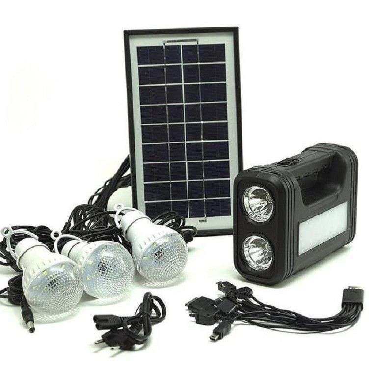 GDPLUS Solar Generator Digital Lighting Kit - Includes Solar Panel & 3 Lights
