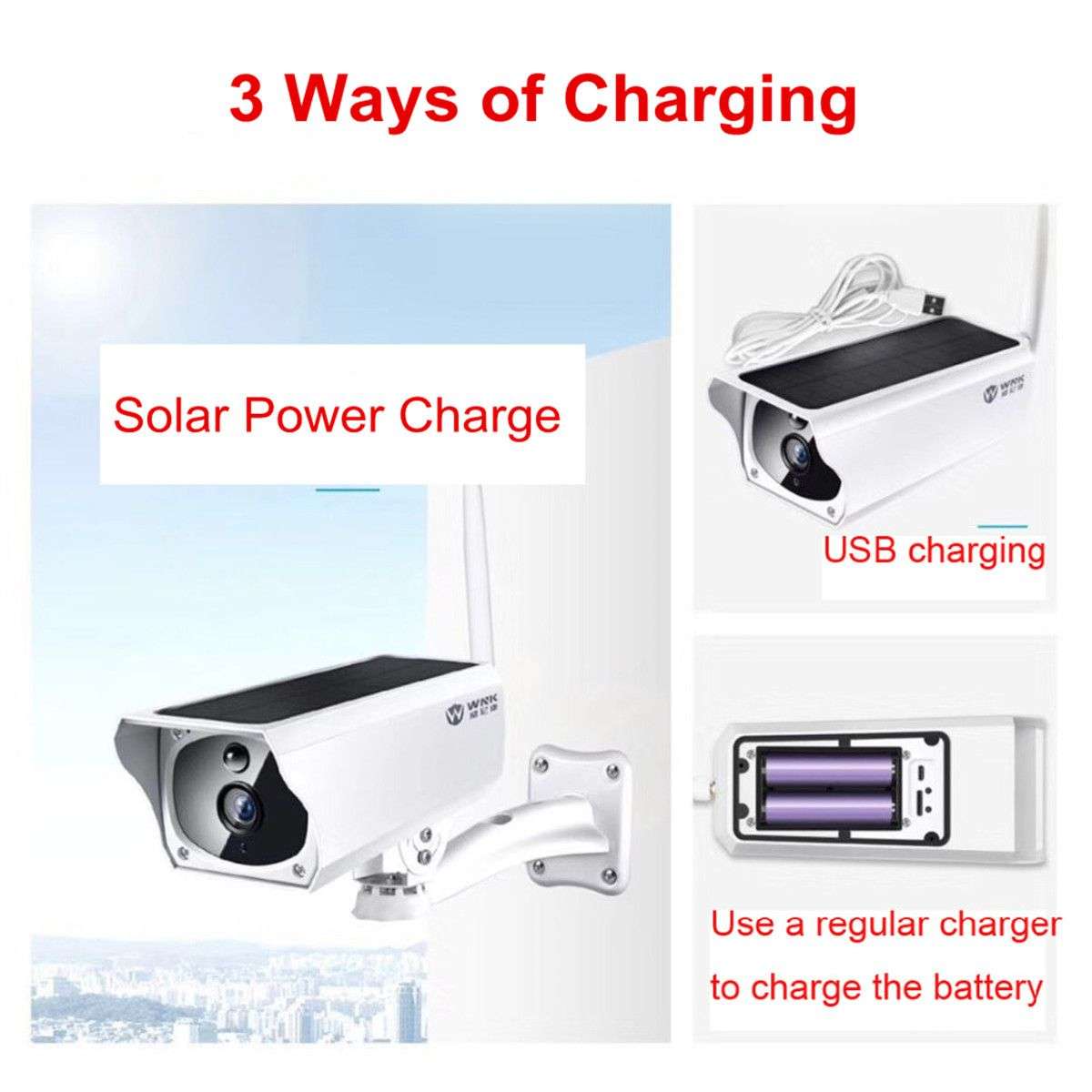 Solar Powered IP Wifi CCTV Security Camera