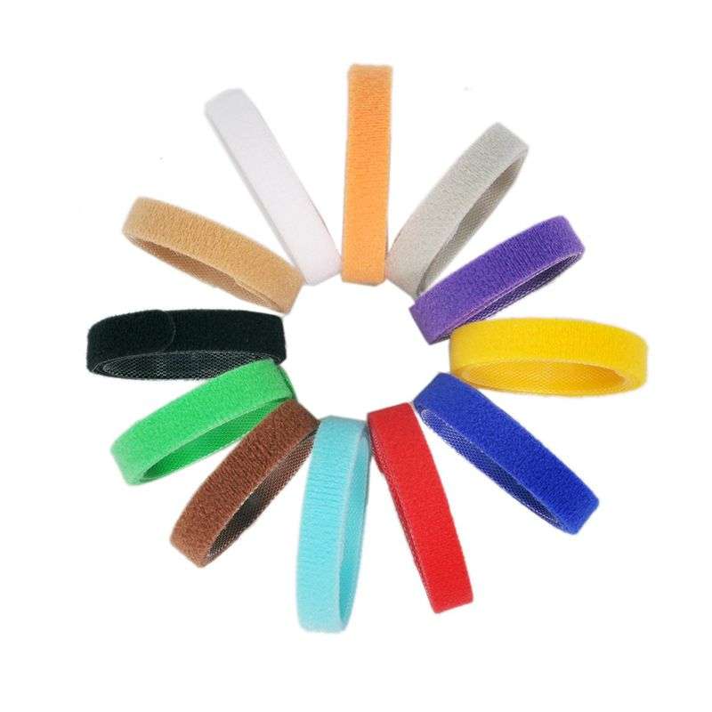 DHAO-12 Pics Adjustable Hook & Loop Collars in 12 Colors Pet Dogs/Cats - M