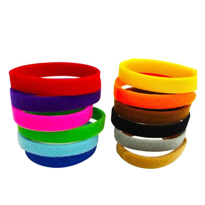 DHAO-12 Pics Adjustable Hook & Loop Collars in 12 Colors Pet Dogs/Cats - M