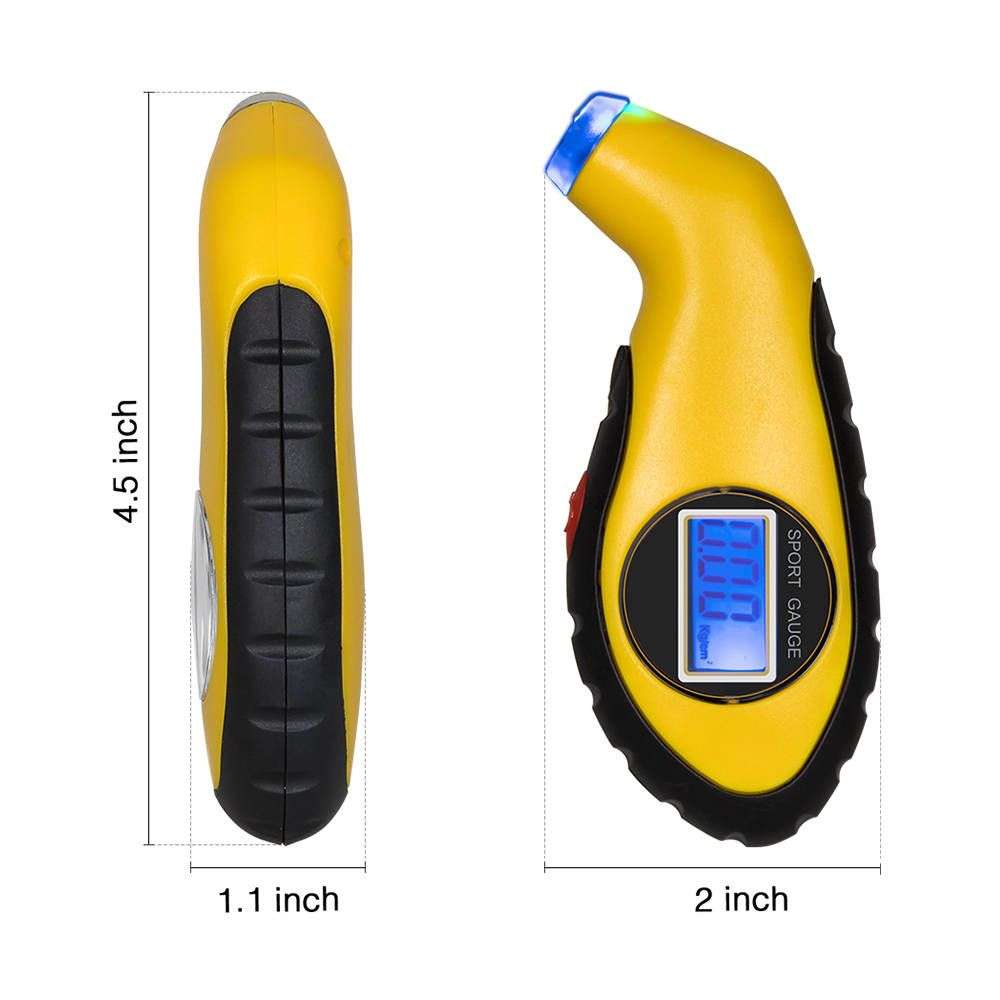 Digital LED Backlight Wheel Tire Tyre Air Pressure Gauge Tester