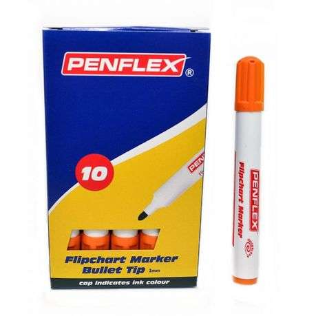 Penflex FC 15 Flipchart Markers Box- 10 Orange