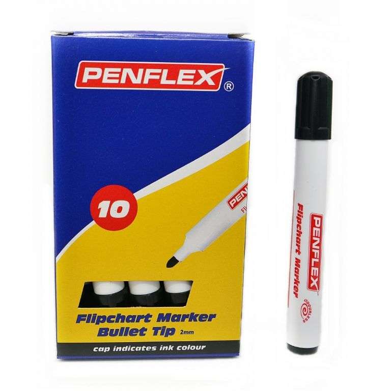 Penflex FC 15 Flipchart Markers Box-9 Black
