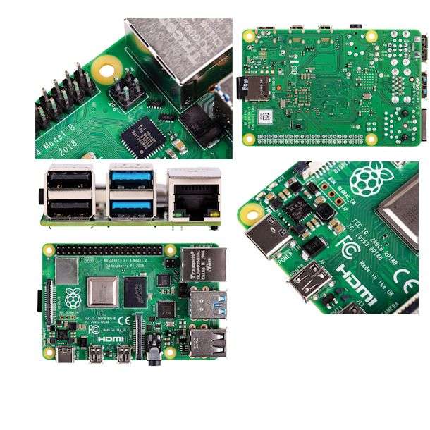 Raspberry Pi 4 Model B - 4GB, Single Board Computer