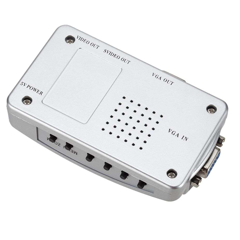 High Resolution VGA to TV Video AV Converter Box