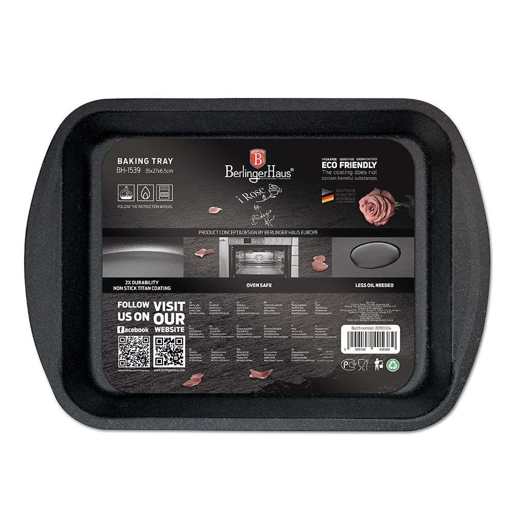 Berlinger Haus 40cm Marble Coating Baking Tray - iRose (READ THE DESCRIPTION)