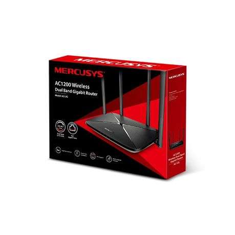 Mercusys - AC12G AC1200 Wireless Dual Band Gigabit Router - Mercusys - AC12G AC1200 Wireless Dual...