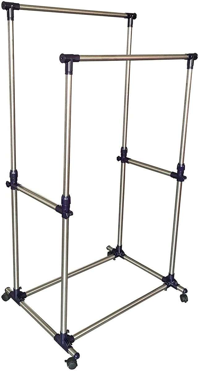 Double Pole Clothing Rail