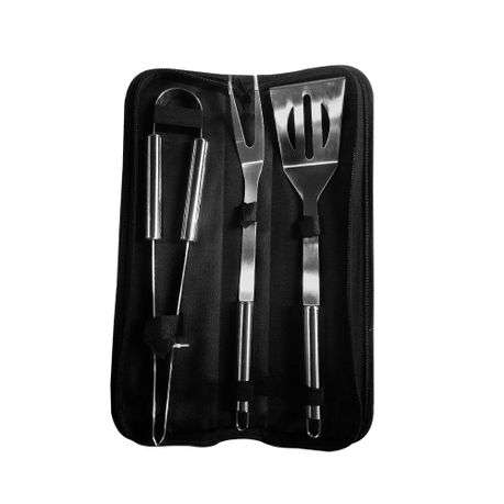 3 Piece Stainless Steel Braai & Barbecue Utensil Set