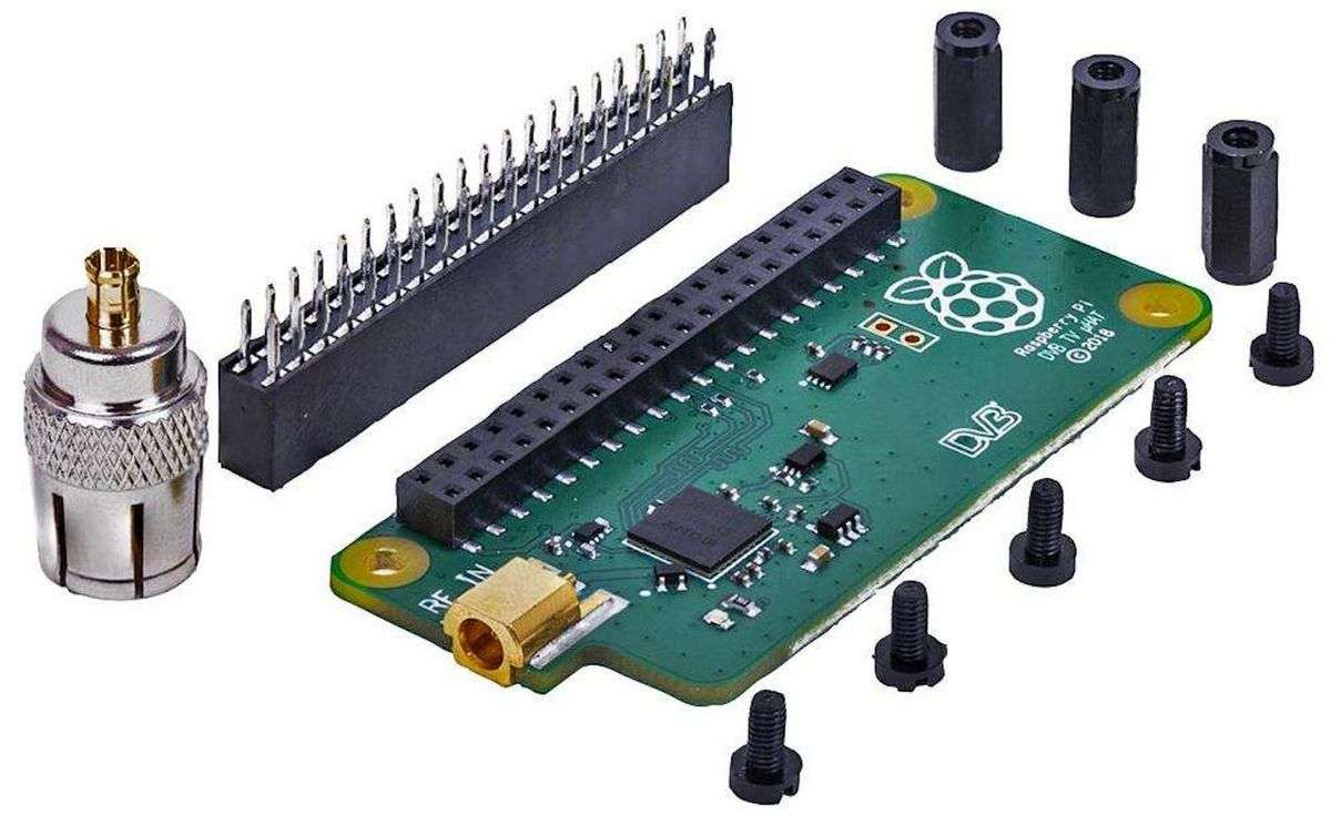 TV HAT For Raspberry Pi, Digital TV Tuner DVB-T2, Network Streaming