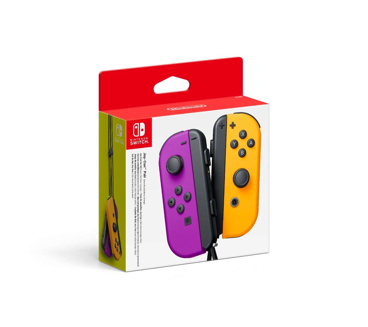 Joy-Con Pair Neon Purple & Neon Orange (Nintendo Switch)