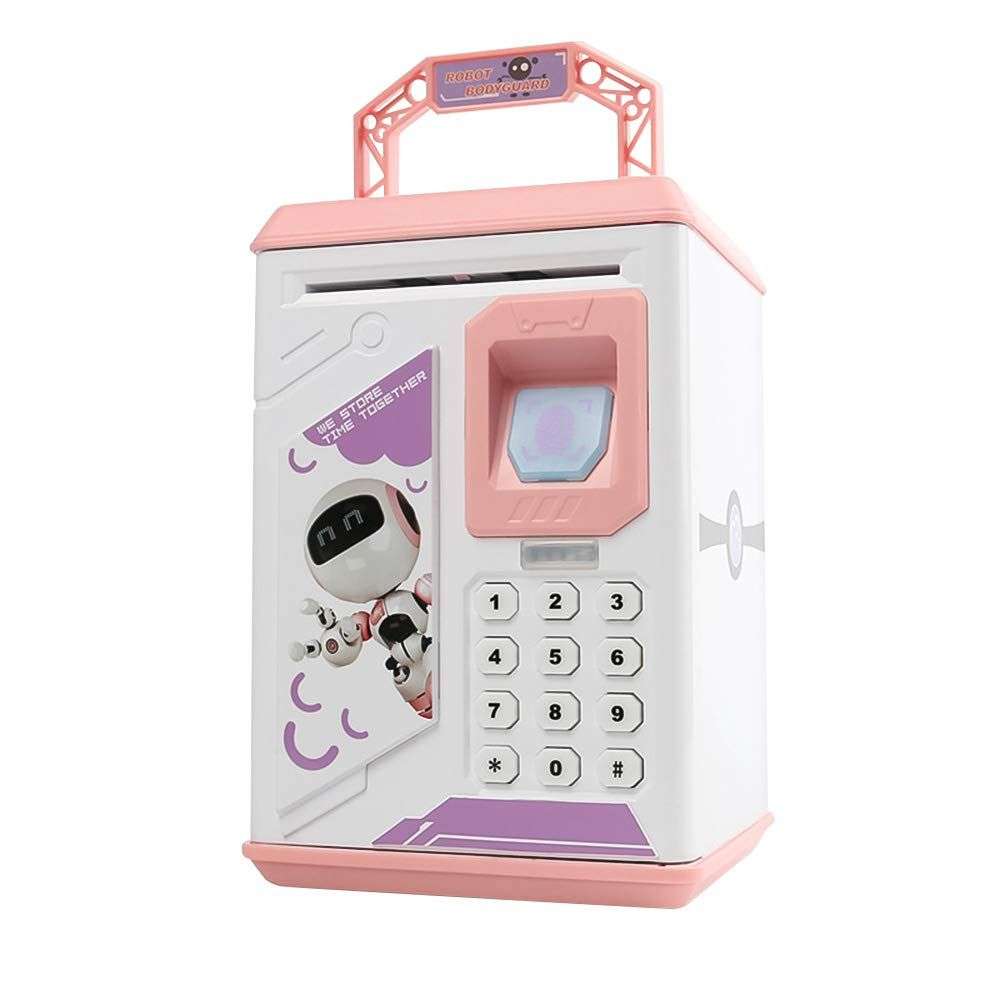 Kids ATM Fingerprint Password Money Box