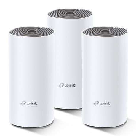 Tp-Link - Deco E4 (3-pack) AC1200 Whole Home Mesh Wi-Fi System - Tp-Link - Deco E4 (3-pack) AC120...