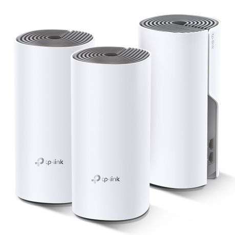 Tp-Link - Deco E4 (3-pack) AC1200 Whole Home Mesh Wi-Fi System - Tp-Link - Deco E4 (3-pack) AC120...