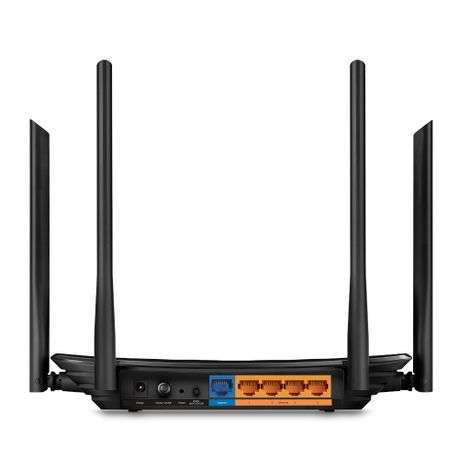 Tp-Link - Archer A6 AC1200 Wireless MU-MIMO Gigabit Dual Band Router & 4 Antennas - Tp-Link - Arc...