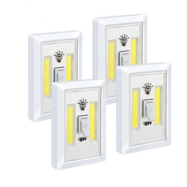 Super Bright Smart Battery Powered Wireless COB LED Night Light Lamp